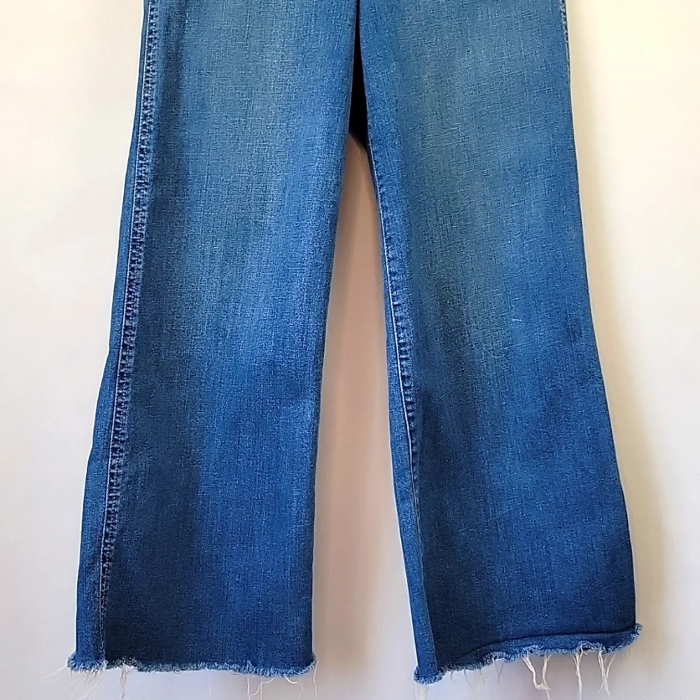 H&M & Denim Jupe Coulotte High Waist Jean Size 27